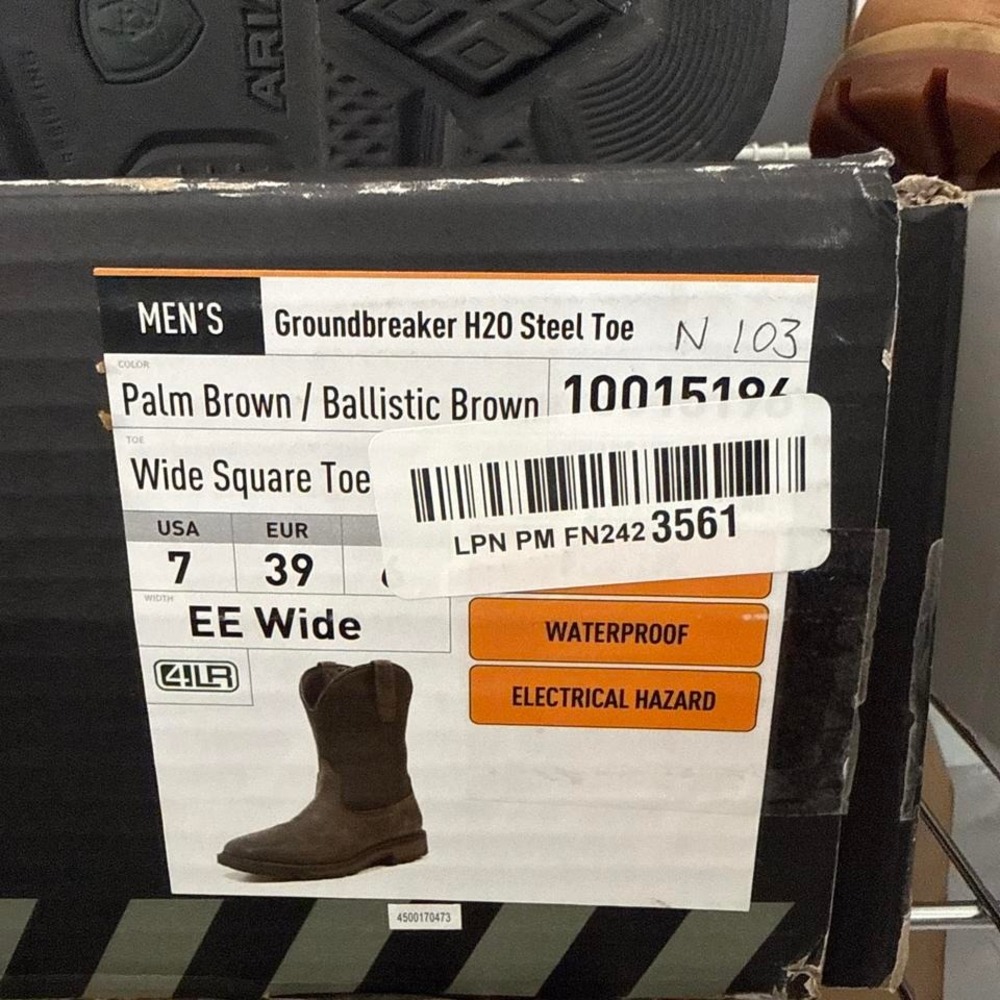 Ariat brown cowboy boots - Picture 4 of 4